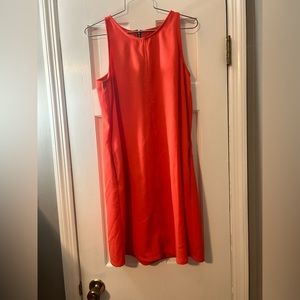 Maurices coral sleeveless dress with zipper back size large